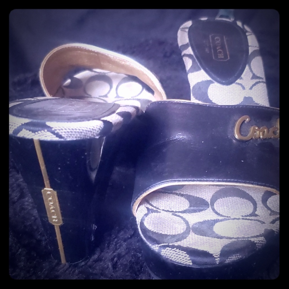 Coach Chunky Heels